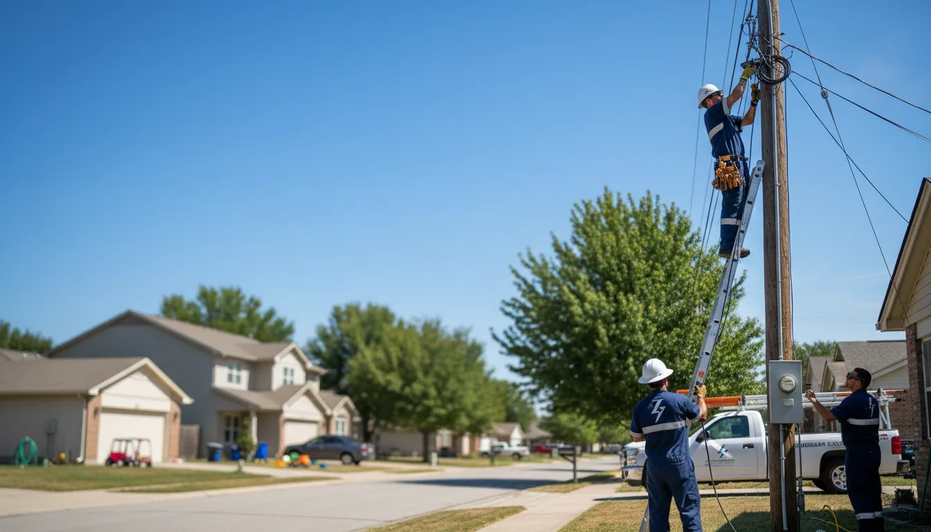 Residential electrician providing installation services in Kensington, MN
